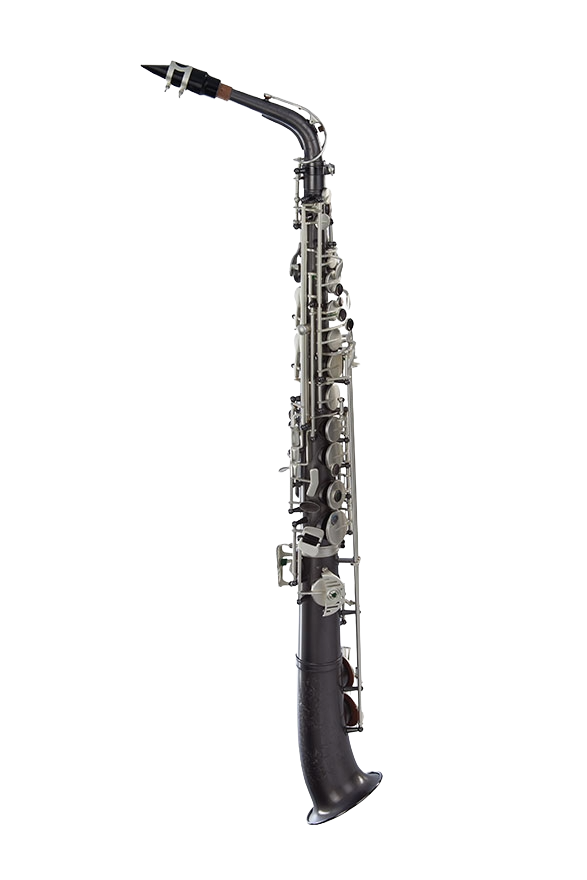 Dakota XL Series Straight Alto Saxophone - Gray Onyx/Satin Silver Keys