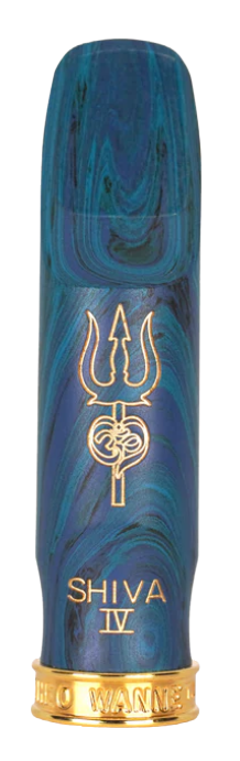 Theo Wanne SHIVA 4 Alto Mouthpiece - Limited Edition Blue Marbled Hard Rubber