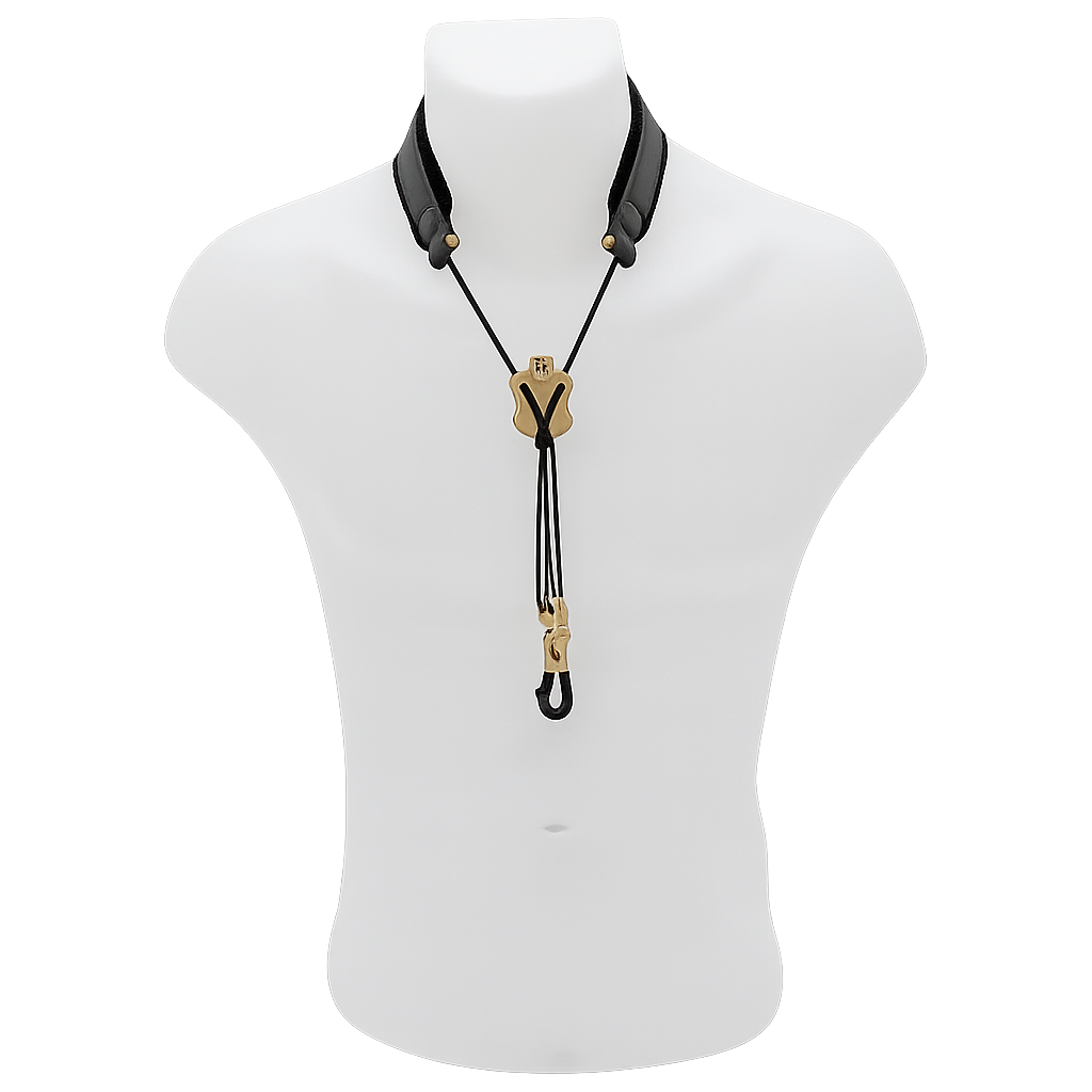 BG Leather Saxophone Neck Strap w/Metal Adjuster & Metal Snap Hook