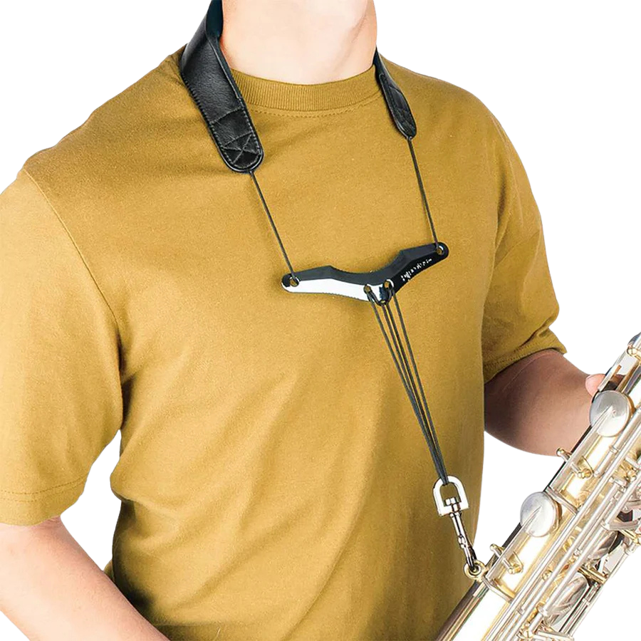ProTec Leather Sax Neck Strap w/Comfort Bar