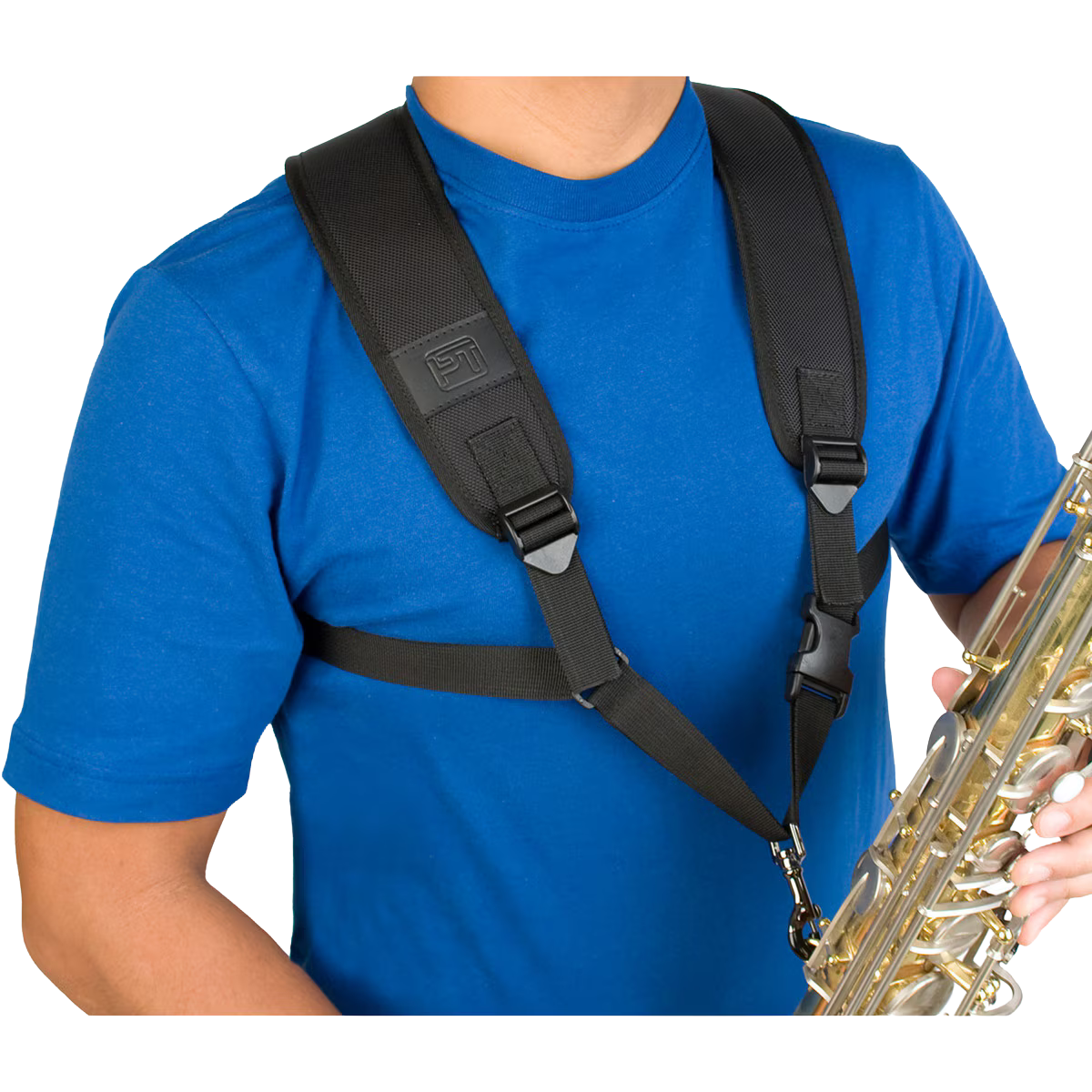 ProTec Deluxe Padded Saxophone Harness - Metal Snap Hook