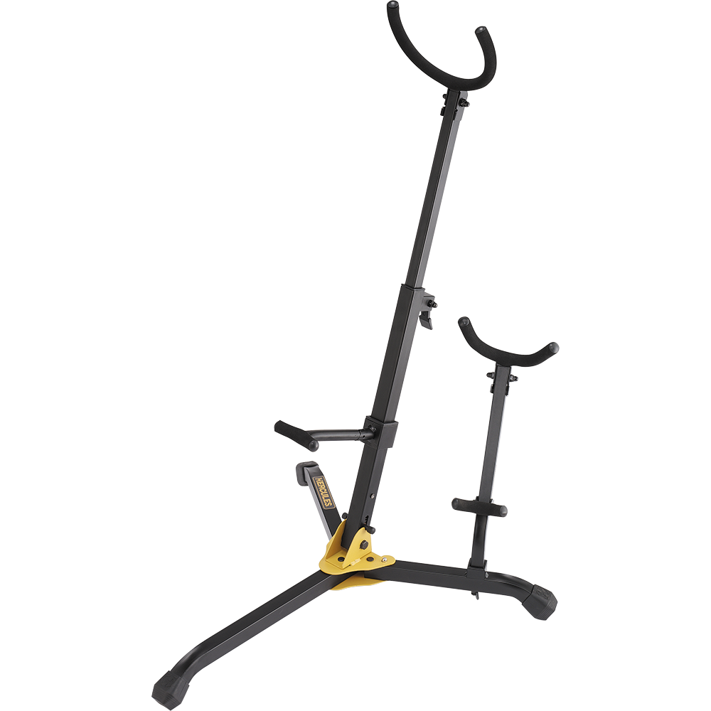 Hercules Baritone Saxophone Stand with Alto/Tenor Holder