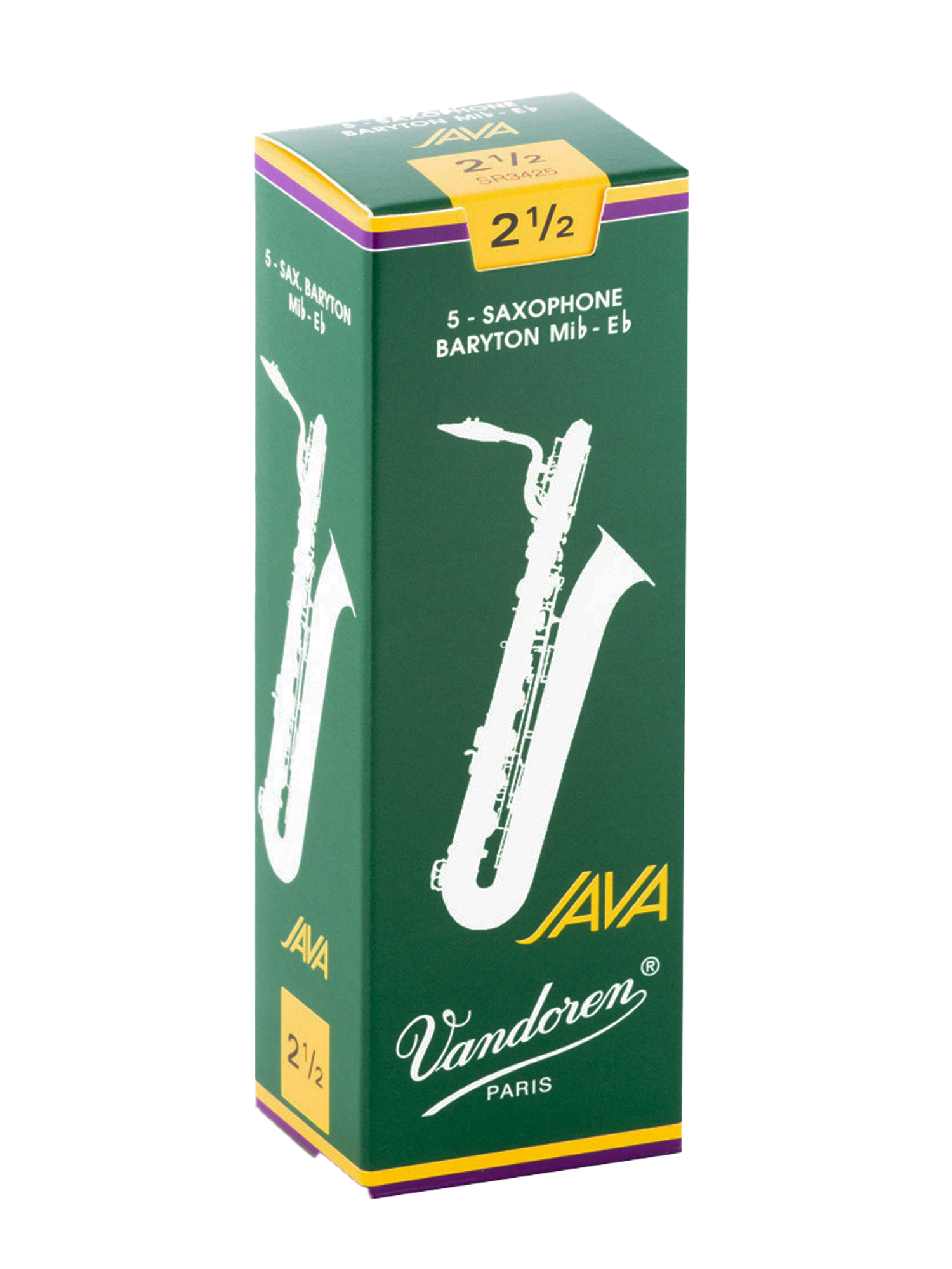 Vandoren JAVA Green Baritone Saxophone Reeds - Box of 5