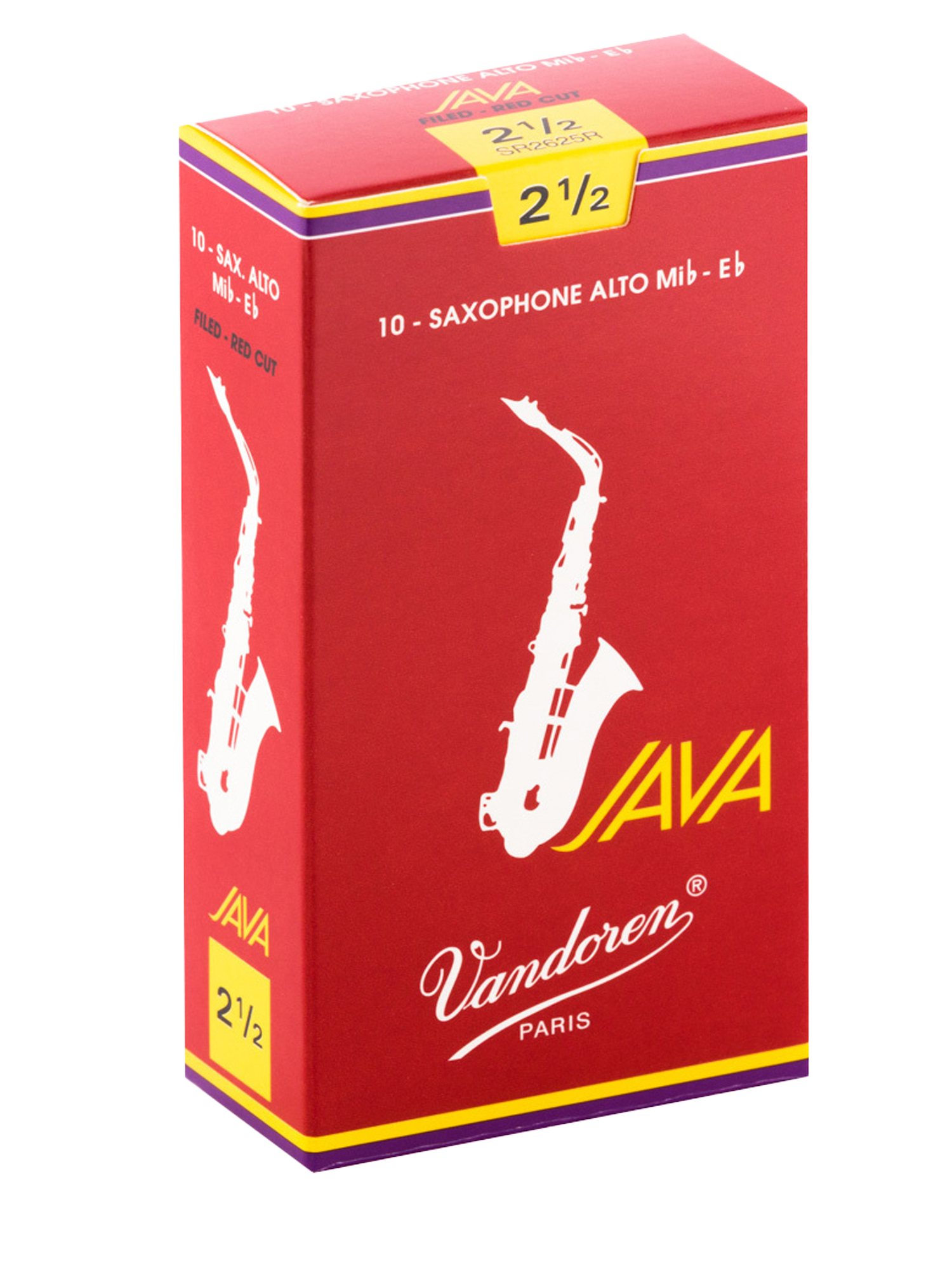 Vandoren JAVA Red Alto Saxophone Reeds - Box of 10