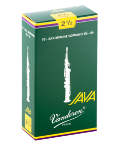 Vandoren JAVA Green Soprano Saxophone Reeds - Box of 10