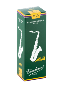 Vandoren JAVA Green Tenor Saxophone Reeds - Box of 5