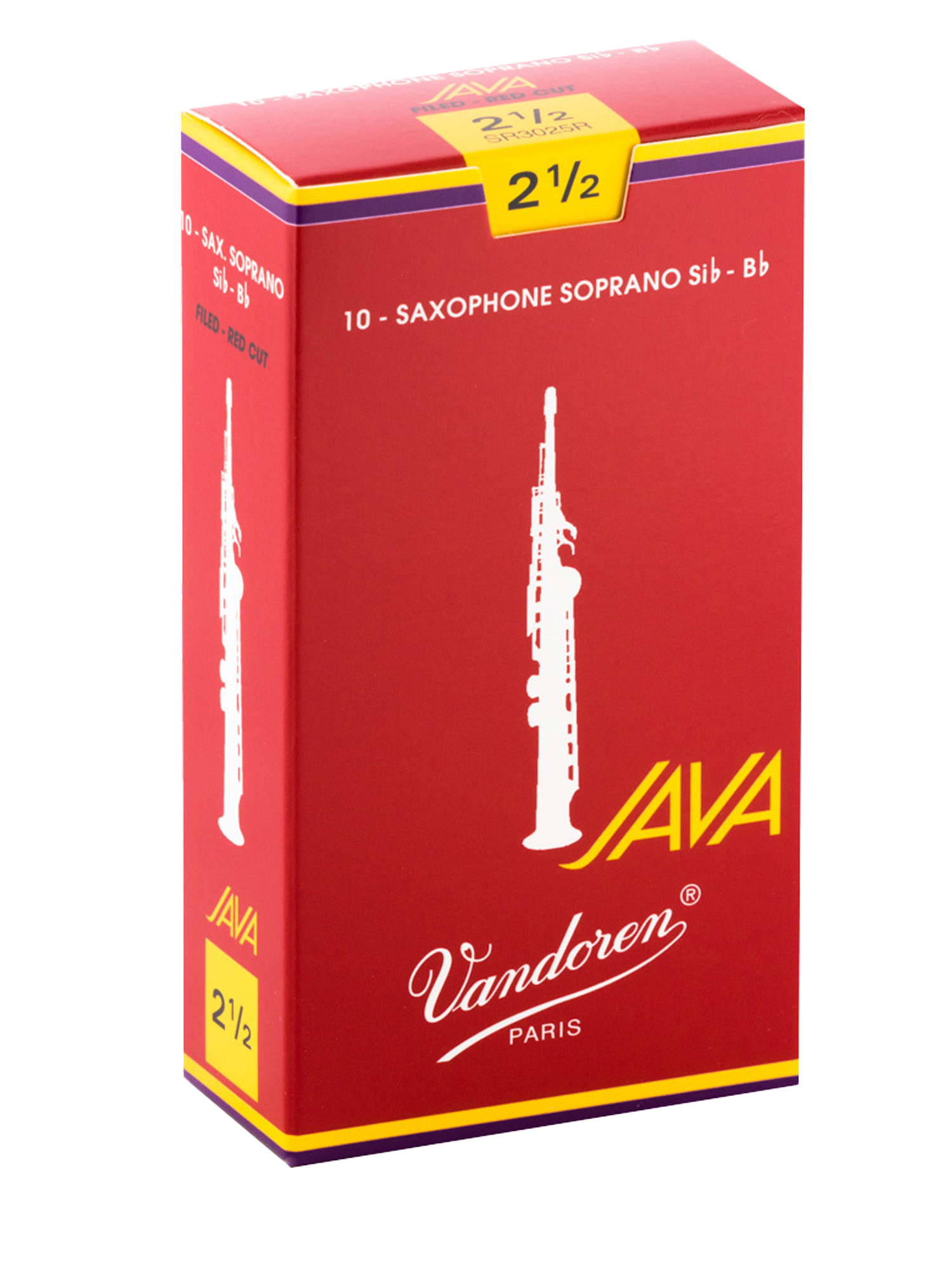 Vandoren JAVA Red Soprano Saxophone Reeds - Box of 10