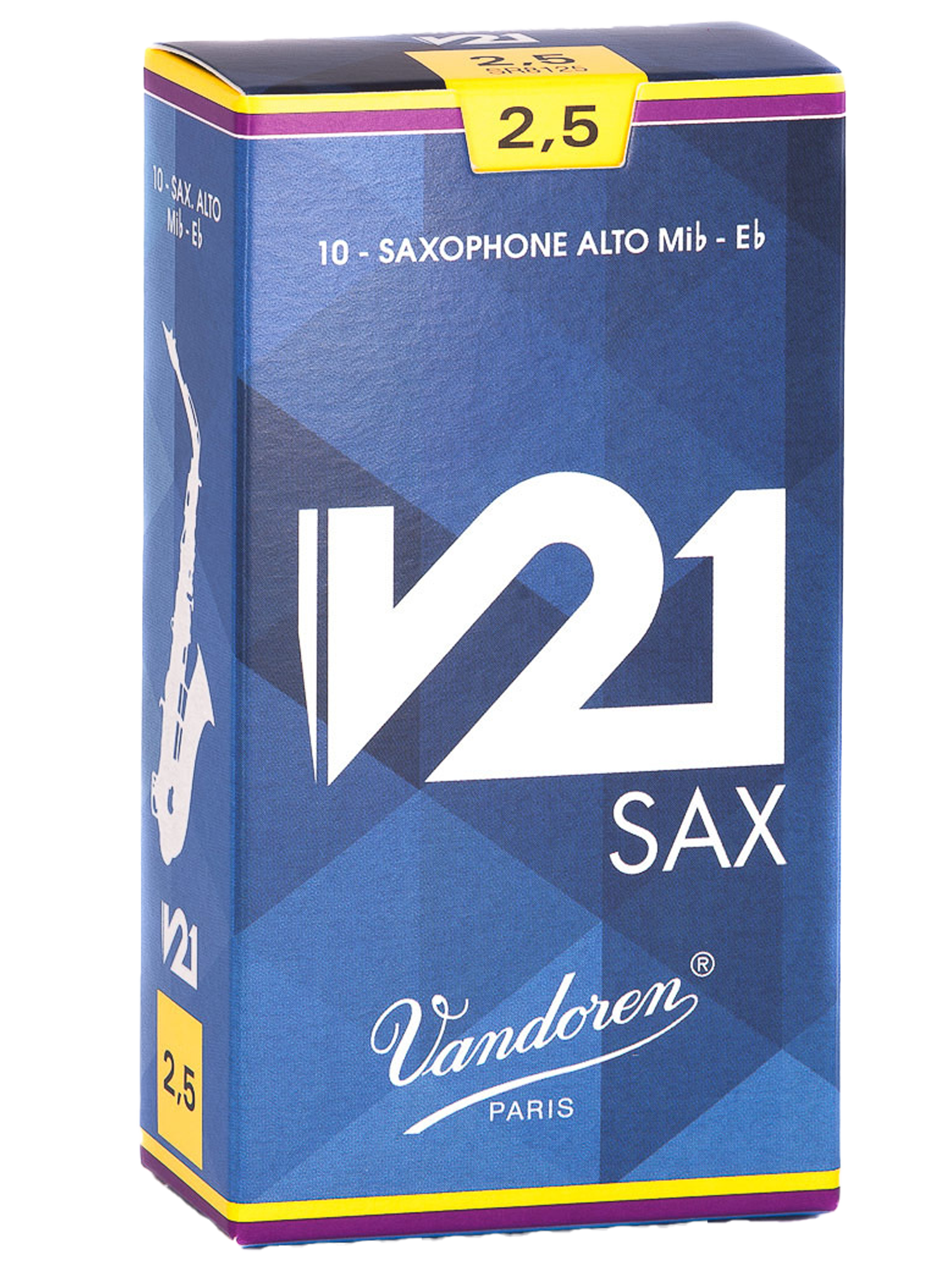Vandoren V21 Alto Saxophone Reeds - Box of 10