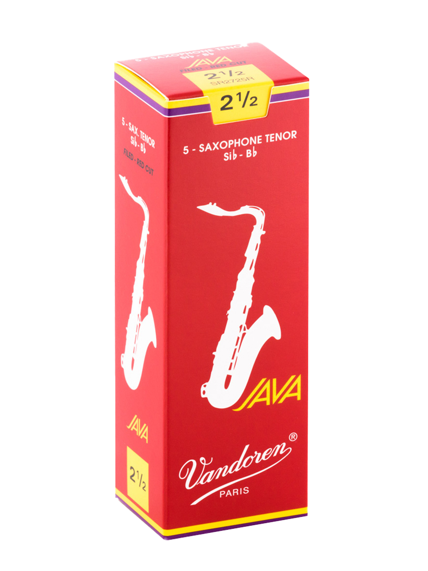 Vandoren JAVA Red Tenor Saxophone Reeds - Box of 5